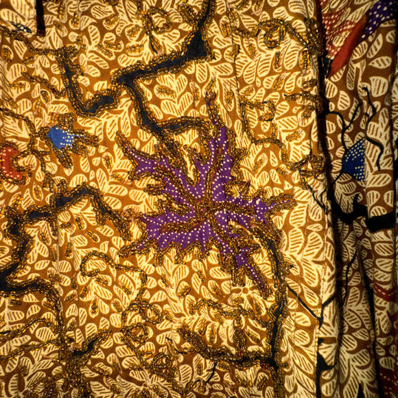 PAULL ROPP Men's Sz M Heavy Beaded Cotton button down Long Sleeve Shirt Vintage - Picture 11 of 16